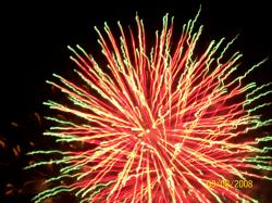 le feu d'artifice