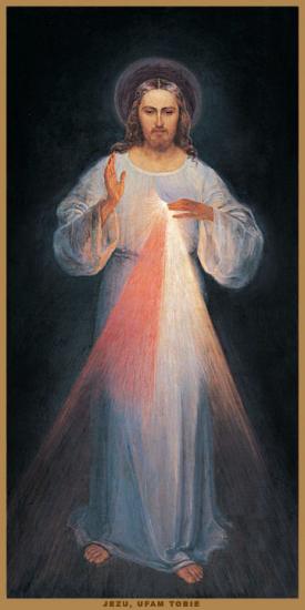 1er tableau de Jésus Miséricordieux