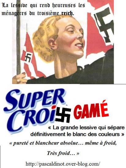 parodie fausse pub lessive super croix
