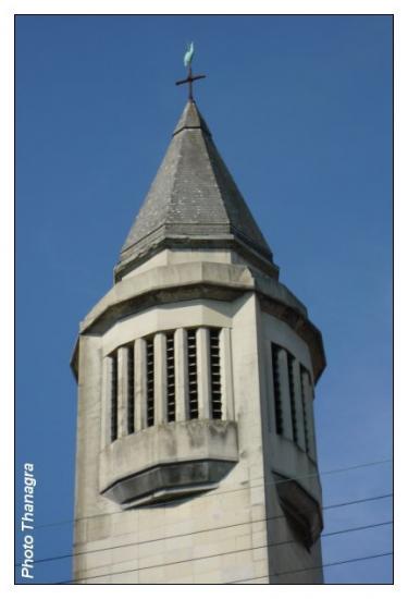 Le clocher de l’église
