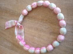 Collier Kinnear rose et bleu verso