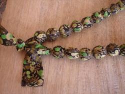 Détail Wiltshire marron et vert