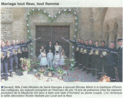 Lou&eacute;e Soit La Fleur dans le Courrier de la Mayenne
