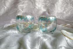 Photophores fleurs argent