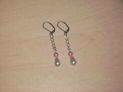 Boucle d'oreille Mariage, Mari&eacute;e et Soir&eacute;e "Larme"