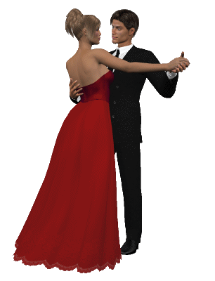 Couple Valse rouge