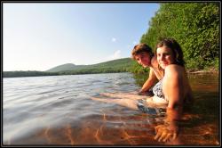 Sur la plage du lac de l'Assomption